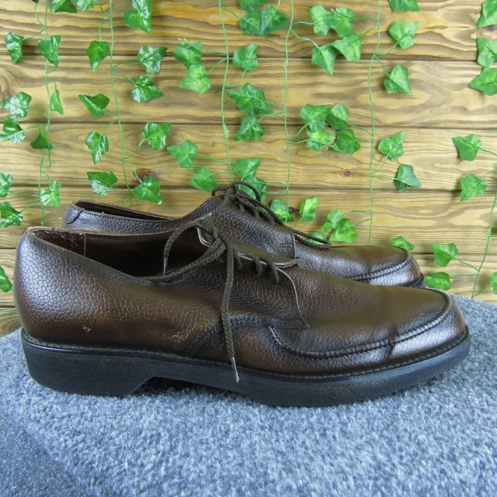 Nordstrom Men 11.5 D‎ Brown Leather Lace Up Casual Dress Shoes Comfort Sole